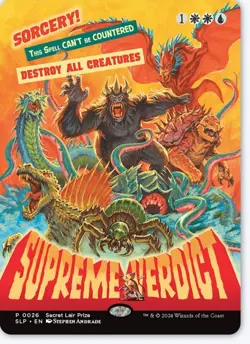 Supreme Verdict Borderless MtG Secret Lair Prize RCQ Top 8 Promo Exclusive - Image 1