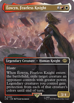 Eowyn, Fearless Knight - LTR #430 | NORMAL | NM | MTG | BORDERLESS | FULL ART - Image 1