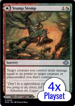 MTG 4x Stump Stomp (259) | NM | Modern Horizons 3 (MH3) - Image 1