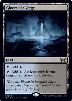 MTG Gloomlake Verge Normal NM Duskmourn: House of Horror Magic 260 - Image 1
