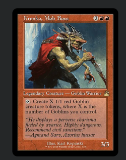 Krenko, Mob Boss - CUSTOM COMMANDER DECK - EDH MTG - Deckbox & Sleeves included - Image 1