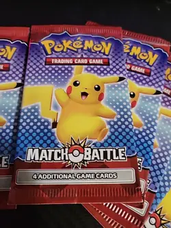 (x10) 2022 Pokemon Match Battle McDonalds Promo Sealed Booster Packs - Image 2