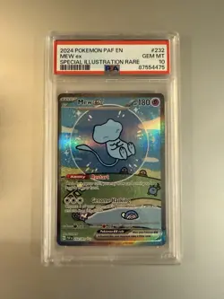2024 POKEMON PAF EN-PALDEAN FATES SIR #232 BUBBLE MEW EX PSA 10 GEM MINT - Image 1