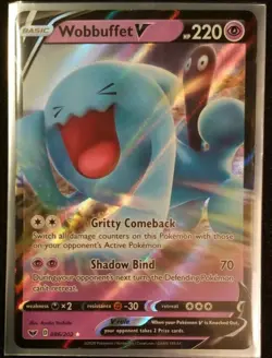 Wobbuffet V Ultra Rare - 086/202 Sword & Shield Base Set - Pokemon TCG - Mint - Image 1