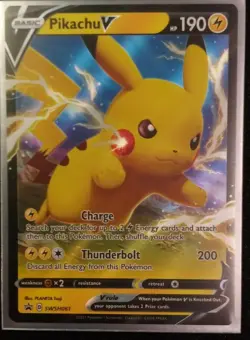 Pikachu V Black Star Promo - Sword & Shield Promos - Pokemon TCG - Mint - Image 1