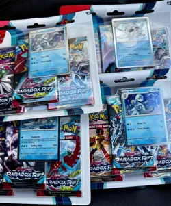 4x Pokemon Paradox Rift | Triple Blister, 3 Pack New & Sealed ✅ - Image 1
