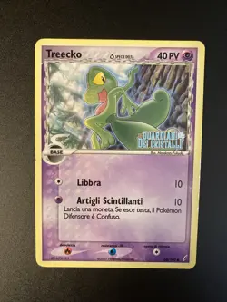 Pokemon Ita Rare Holo Foil Treecko 68/100 Ex Guardians Of The Crystals Stamped - Image 1