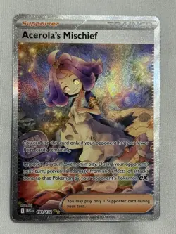 Pokemon TCG Mega Evolution Acerola's Mischief 183/132 Secret Illustration Rare - Image 1