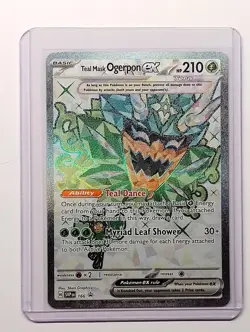 Pokemon Teal Mask Ogerpon EX SVP166 FullArt Ultra Rare 2024 S&V Black Star Promo - Image 1
