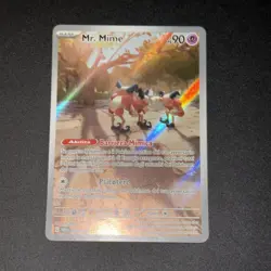 Pokemon 151 Mr Mime 179/165 Mew It Ita Near Mint Rara Illustrazione Holo Foil - Image 2