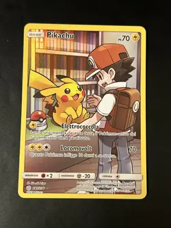 Pokemon Pikachu 241/236 Eclissi Cosmica Ita Con Ash Near Mint - Image 1