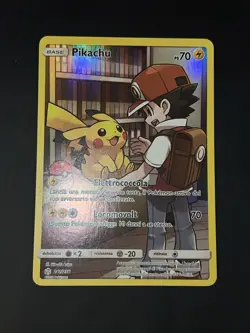 Pokemon Pikachu 241/236 Eclissi Cosmica Ita Con Ash Near Mint - Image 2