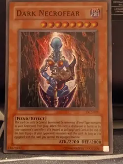 YU-GI-OH! Dark Necrofear DL2-002 Secret Holo Rare Foil New - Image 1
