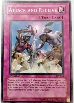 Attack and Receive Pharaoh's Servant PSV-054 1st Edition Common YuGiOh TCG Card - Image 1