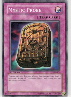 Mystic Probe 1st Edition COMMON YuGiOh TCG Card PSV-021 - Image 1