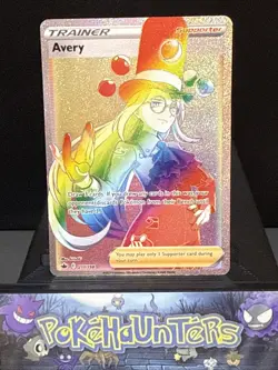Pokemon Card Avery 211/198 Secret Rare Trainer Chilling Reign Played - Image 1