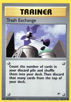 Pokemon Trash Exchange Card Trainer 126/132 Gym Heroes - Image 1