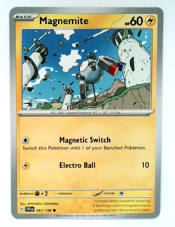 Pokemon Magnemite Card 63/198 Scarlet & Violet Base Set 2023 TCG - Image 1