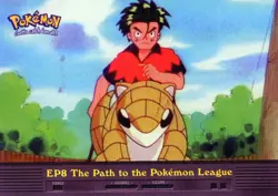Pokemon EP#8 Path to the Pokemon League Card Sandshrew Topps TV Animation - Image 1