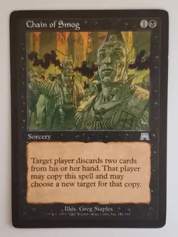Moderately Played - MTG Chain of Smog - Onslaught - Image 1