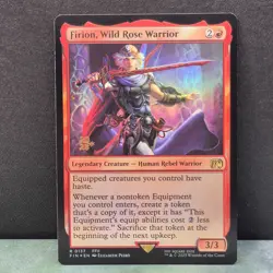 0137 Firion, Wild Rose Warrior Prerelease Promo Final Fantasy MTG Card Rare FFII - Image 1