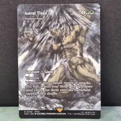 R 0048 Astral Titan Primeval Showcase Final Fantasy MTG Card Rare FFXV Giant - Image 1