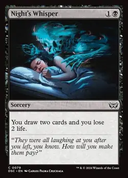 Night's Whisper - Duskmourn: House of Horror Commander DT - MTG - Image 1