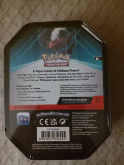 Pokemon TCG Triple Whammy Tins Complete Art Set Brand New Sealed (3 Tins Total) - Image 4