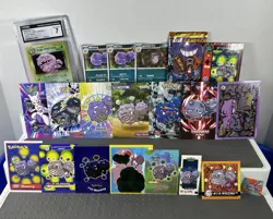 Pokemon Weezing #110 Lot of 21 Cards and Stickers Weezing CGC Slab Pokemon Lot - Image 1