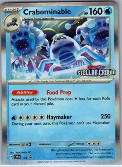 Crabominable SVP 134 - Pokemon SV Black Star Promos (Stamped) - Promo (NM) - Image 1