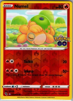 Numel 013/078 Peelable Ditto - Pokemon GO TCG - Reverse Holo (NM) - Image 1
