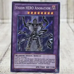 Yugioh Card Vision HERO Adoration (GENF-EN096) Ultra Rare - Image 1