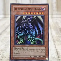 Yugioh Red-Eyes Black Metal Dragon PP01-EN015 Super Rare LP - Image 1