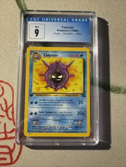 1999 Pokemon Cloyster 1st Edition Fossil Non-Holo Card 32/62 WOTC CGC 9 - Image 1