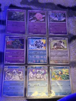9 Black Bolt & White Flare Pokeball Holo Pattern Card Lot English - a1 - Image 1