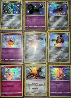 Pokemon Hidden fates CCG TCG Shiny Holo Foil Holofoil Lot Of 9 Cards - Image 1