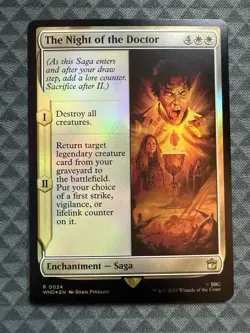 MTG The Night of the Doctor #0024 Foil Rare Universes Beyond: Doctor Who (WHO) - Image 2