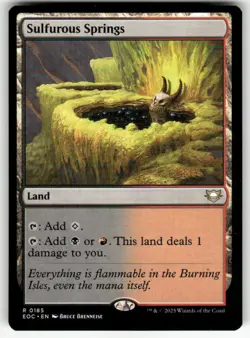 SULFUROUS SPRINGS #185 MTG COMMANDER: EDGE OF ETERNITIES - Image 1