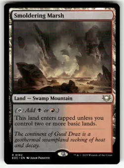 SMOLDERING MARSH #182 MTG COMMANDER: EDGE OF ETERNITIES - Image 1