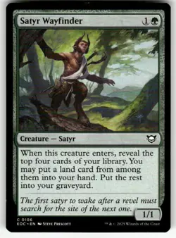 SATYR WAYFINDER #106 MTG COMMANDER: EDGE OF ETERNITIES - Image 1