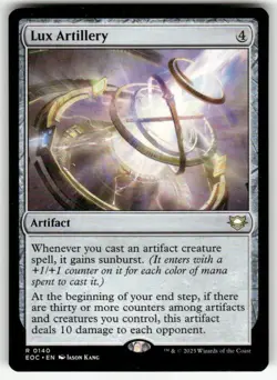 LUX ARTILLERY #140 MTG COMMANDER: EDGE OF ETERNITIES - Image 1