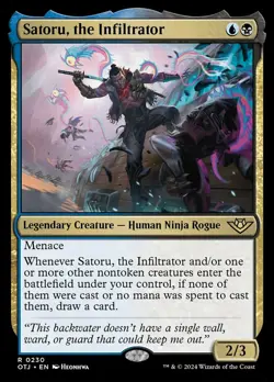 1x Satoru, the Infiltrator NM-Mint, English Outlaws of Thunder Junction MTG Magi - Image 1