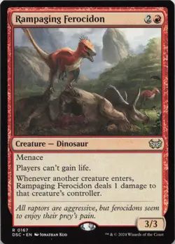 Rampaging Ferocidon Commander: Duskmourn: House of Horror 368 LP-NM - Image 1