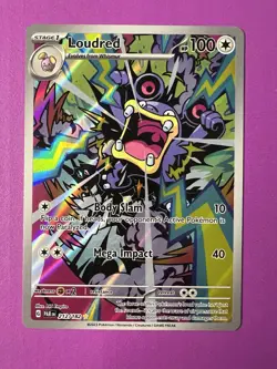 Loudred 212/182 Sv04: Paradox Rift Illustration Rare Holo Pokemon TCG NM - Image 1