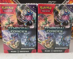 Pokemon TCG Scarlet and Violet Temporal Forces Booster Bundle 6 Packs SEALED - Image 1