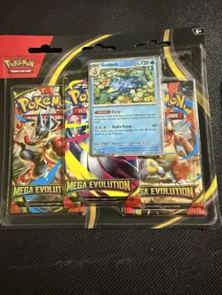 Pokemon Mega Evolution 3 Pack Booster GOLDUCK PROMO & BLACK BOLT MINI TIN SEALED - Image 2
