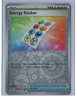 Energy Sticker Reverse Holo NM 159/165 Scarlet & Violet 151 Pokemon - Pack Fresh - Image 1