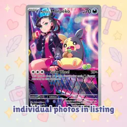 Marnie’s Morpeko 206 Scarlet Violet SVP Full Art Holo | Black Star Promo Pokemon - Image 1