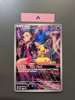 Marnie’s Morpeko 206 Scarlet Violet SVP Full Art Holo | Black Star Promo Pokemon - Image 2