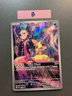 Marnie’s Morpeko 206 Scarlet Violet SVP Full Art Holo | Black Star Promo Pokemon - Image 4